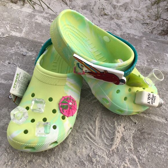 Crocs Margaritaville Jimmy Buffett Lime Green Limited Edition Men Size 13 New main image 9